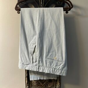 Polo Ralph Lauren blue white gingham pants
